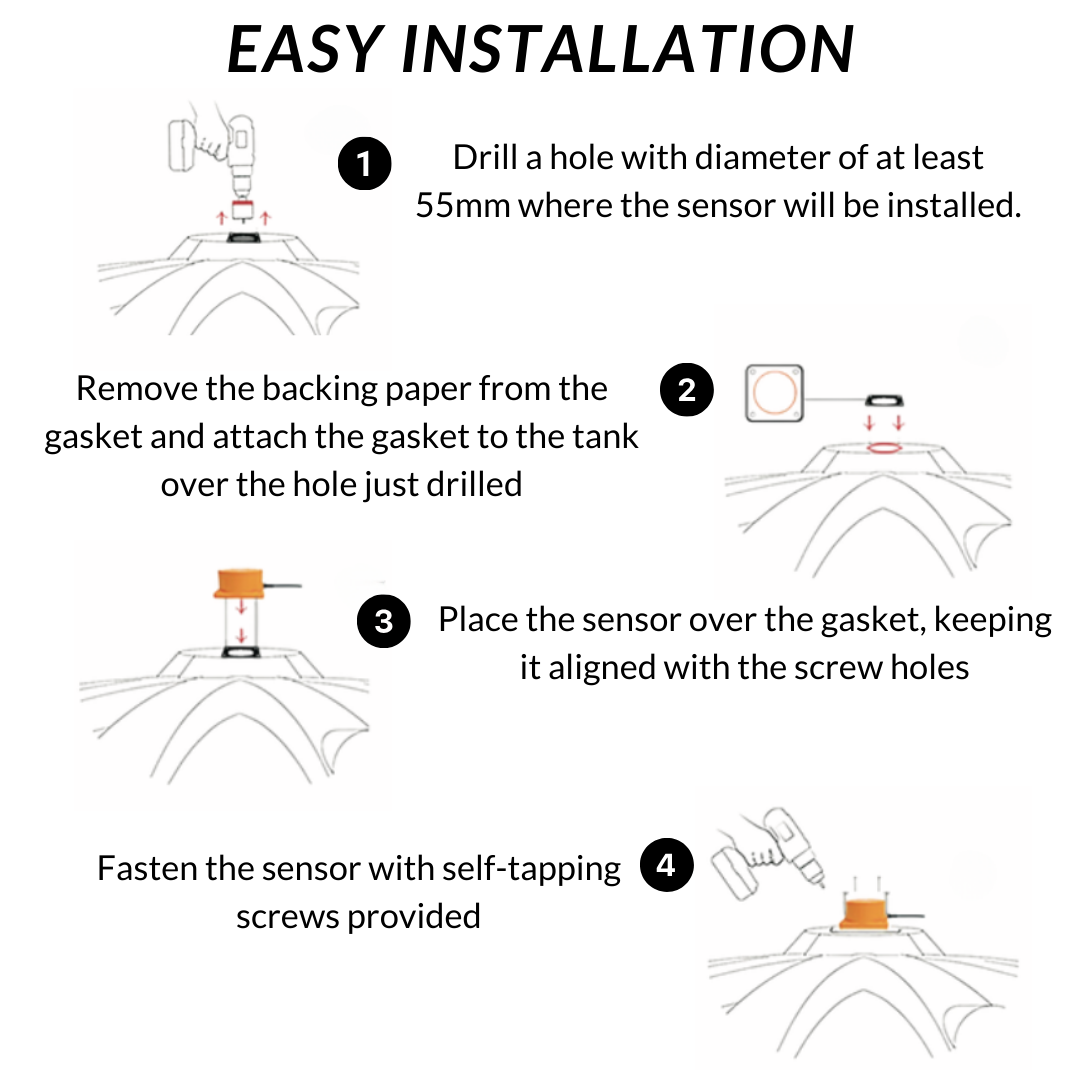 Ultrasonic Water Tank Level Monitor - Wi-Fi Enabled